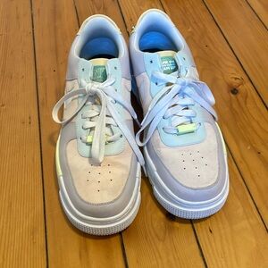 Nike Air Force one platform sneakers